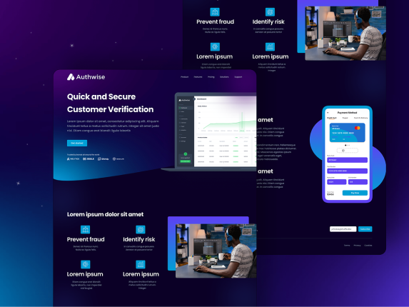 Customer Authentication | Website Design