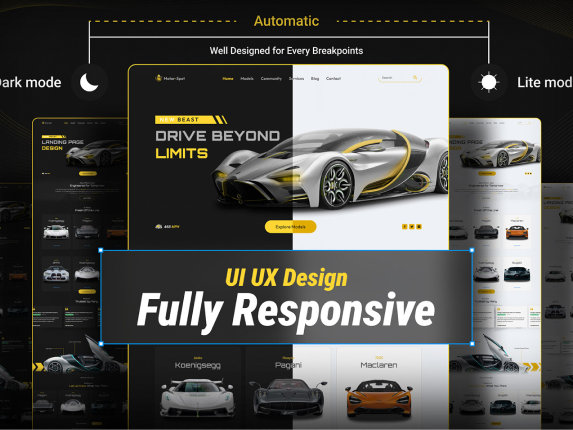 Responsive landing page